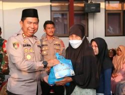 Polres Sukabumi  Salurkan 1.200 Sembako Pada Warga Terdampak Bencana di Palabuhanratu