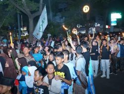 Meriah Pawai Obor Menyambut Tahun Baru Islam di Palabuhanratu