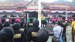 Polres Sukabumi Gelar Olahraga Bersama Sambut HUT ke-79 Bhayangkara